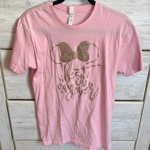 Disney Best Day Ever Rose Gold Glitter Tshirt